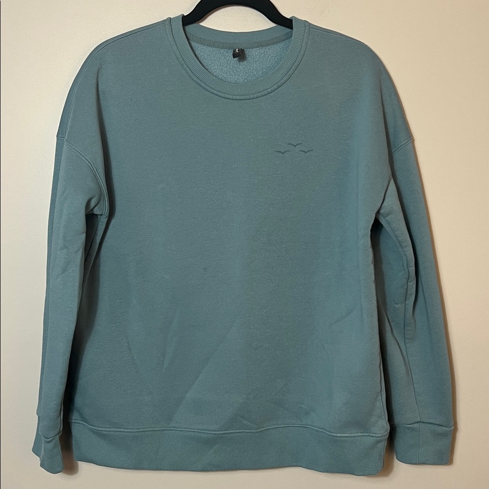 Blue Soft & Cozy Lazypants Brand Crewneck Sweatshirt